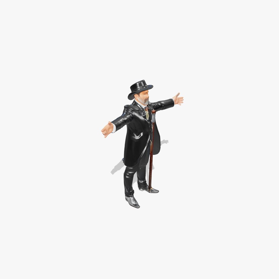 Gentleman Suit Ensemble model pack